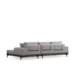 Casa si Gradina - Mobilier - Canapele si coltare - Coltare - Coltar, Hanah Home, lemn de fag si pal, gri, 280x170x98 cm - Infinity.ro