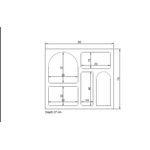 Casa si Gradina - Mobilier - Comode si corpuri - Console - Consola, Hanah Home, panou aglomerat cu melamina, antracit, 80x74x35 cm - Infinity.ro