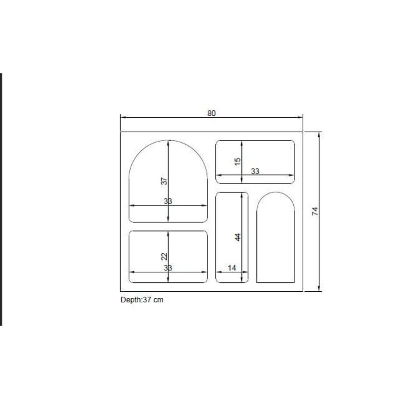 Casa si Gradina - Mobilier - Comode si corpuri - Console - Consola, Hanah Home, panou aglomerat cu melamina, antracit, 80x74x35 cm - Infinity.ro