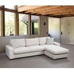 Casa si Gradina - Mobilier - Canapele si coltare - Coltare - Coltar, Hanah Home, lemn de fag si pal, alb, 270x194x95 cm - Infinity.ro