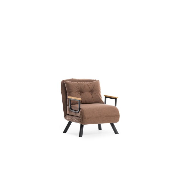 Casa si Gradina - Mobilier - Canapele si coltare - Canapele - Canapea extensibila, Hanah Home, metal, in, maro deschis, 175x60 cm - Infinity.ro