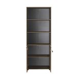 Casa si Gradina - Mobilier - Biblioteci si rafturi - Biblioteci - Biblioteca, Hanah Home, pal melaminat, nuc deschis, 72x34x187 cm, 479ADR1314 - Infinity.ro