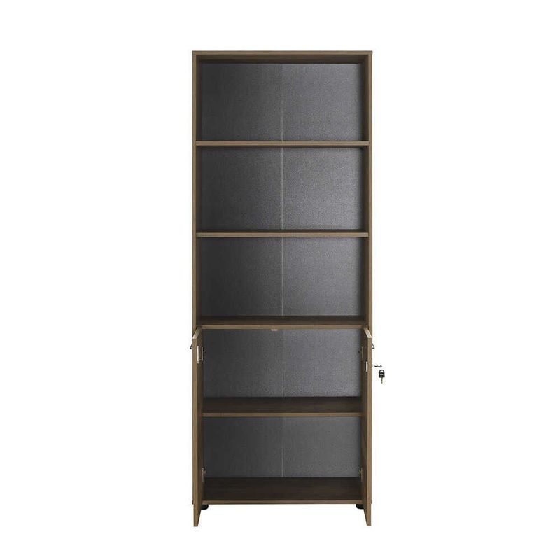 Casa si Gradina - Mobilier - Biblioteci si rafturi - Biblioteci - Biblioteca, Hanah Home, pal melaminat, nuc deschis, 72x34x187 cm, 479ADR1314 - Infinity.ro