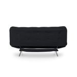 Casa si Gradina - Mobilier - Canapele si coltare - Canapele - Canapea extensibila, Hanah Home, metal, stofa poliester, negru, 200x95x105 cm - Infinity.ro