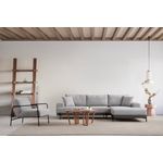 Casa si Gradina - Mobilier - Canapele si coltare - Coltare - Coltar, Hanah Home, lemn de fag si pal, gri, 280x170x98 cm - Infinity.ro
