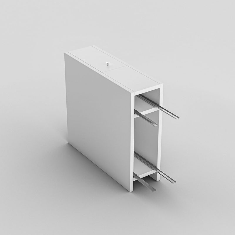 Casa si Gradina - Mobilier - Mobilier baie - Comode baie - Comoda baie, Hanah Home, pal melaminat, alb, 19x55x60 cm - Infinity.ro