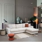 Casa si Gradina - Mobilier - Canapele si coltare - Coltare - Coltar, Hanah Home, lemn de fag si pal, alb, 270x194x95 cm - Infinity.ro