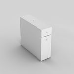 Casa si Gradina - Mobilier - Mobilier baie - Comode baie - Comoda baie, Hanah Home, pal melaminat, alb, 19x55x60 cm - Infinity.ro