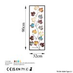 Casa si Gradina - Decoratiuni - Decoratiuni perete - Accesoriu decorativ de perete, Wallxpert, metal, multicolor, 32x90 cm, 930DYU1206 - Infinity.ro