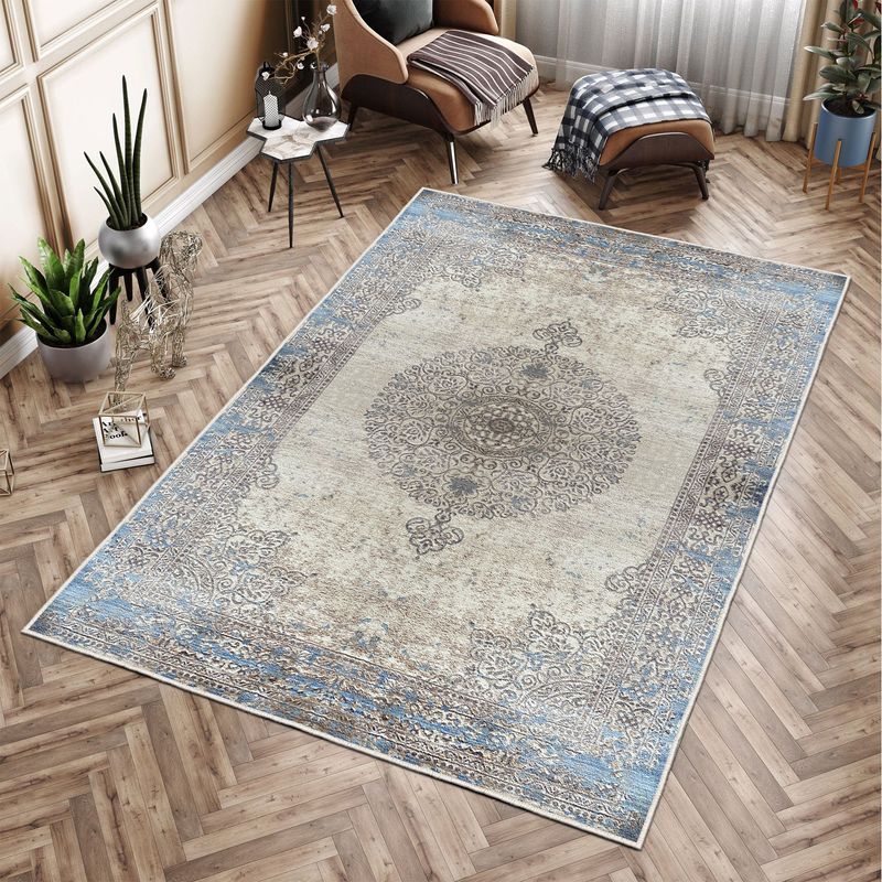 Casa si Gradina - Textile si covoare - Covoare - Covoare casa - Covor, Conceptum Hypnose, multicolor, 80x120 cm, catifea, antiderapant, 599HFT1634 - Infinity.ro