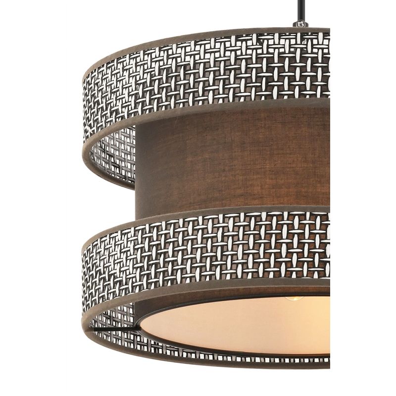 Casa si Gradina - Corpuri si surse de iluminat - Lustre si pendule - Candelabru, Opviq, metal si bumbac, gri si antracit, 40x40x65 cm - Infinity.ro