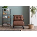 Casa si Gradina - Mobilier - Canapele si coltare - Canapele - Canapea extensibila, Hanah Home, metal, in, maro deschis, 175x60 cm - Infinity.ro