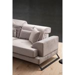Casa si Gradina - Mobilier - Canapele si coltare - Coltare - Coltar, Hanah Home, textil, gri deschis, 304x190x100 cm - Infinity.ro