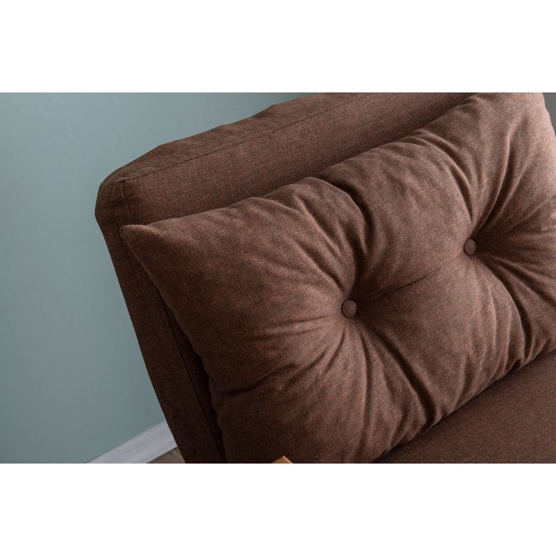 Casa si Gradina - Mobilier - Canapele si coltare - Canapele - Canapea extensibila, Hanah Home, metal, in, maro deschis, 175x60 cm - Infinity.ro
