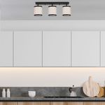 Casa si Gradina - Corpuri si surse de iluminat - Lustre si pendule - Candelabru, Opviq, metal, negru alb, 66x20x21 cm - Infinity.ro