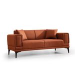 Casa si Gradina - Mobilier - Canapele si coltare - Canapele - Canapea 2 locuri, Atelier Del Sofa, lemn fag si pal, rosu tigla, 170x85x77 cm - Infinity.ro