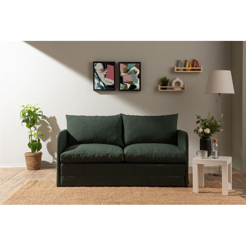 Casa si Gradina - Mobilier - Canapele si coltare - Canapele - Canapea extensibila, Atelier Del Sofa, textil, verde, 148x70x66 cm - Infinity.ro
