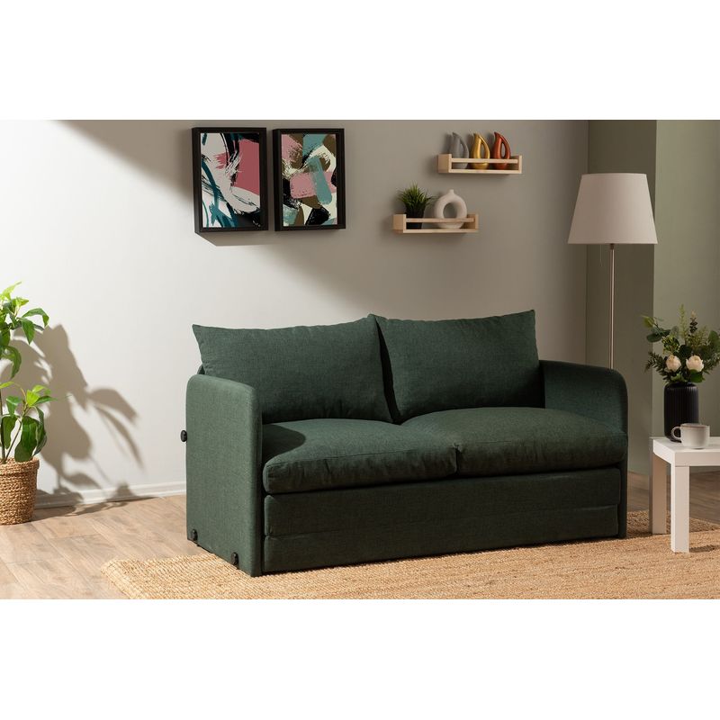 Casa si Gradina - Mobilier - Canapele si coltare - Canapele - Canapea extensibila, Atelier Del Sofa, textil, verde, 148x70x66 cm - Infinity.ro
