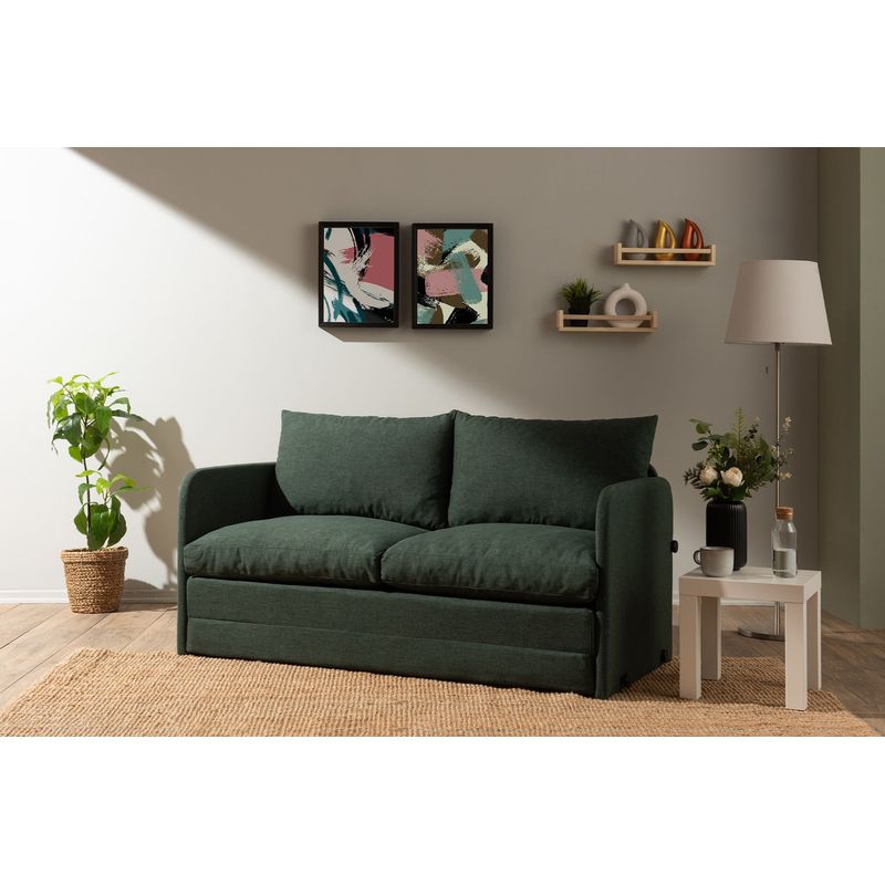 Casa si Gradina - Mobilier - Canapele si coltare - Canapele - Canapea extensibila, Atelier Del Sofa, textil, verde, 148x70x66 cm - Infinity.ro