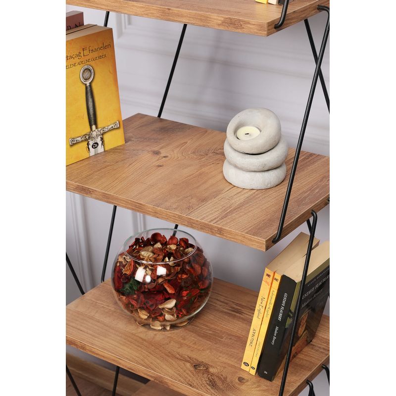 Casa si Gradina - Mobilier - Biblioteci si rafturi - Biblioteci - Biblioteca, Hanah Home, pal melaminat, pin, 48x31x165 cm - Infinity.ro