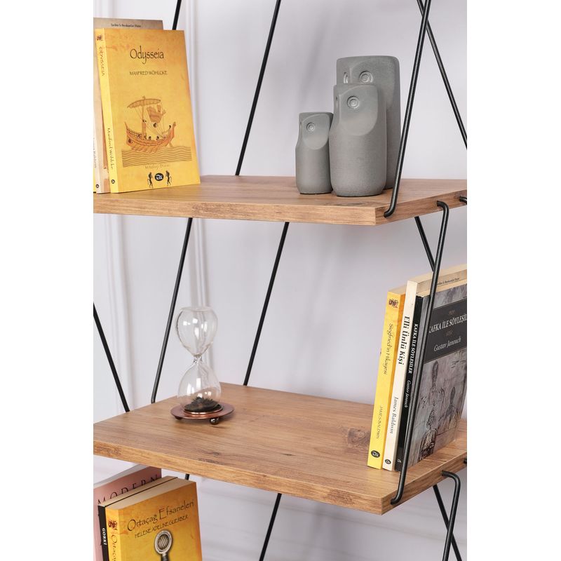 Casa si Gradina - Mobilier - Biblioteci si rafturi - Biblioteci - Biblioteca, Hanah Home, pal melaminat, pin, 48x31x165 cm - Infinity.ro