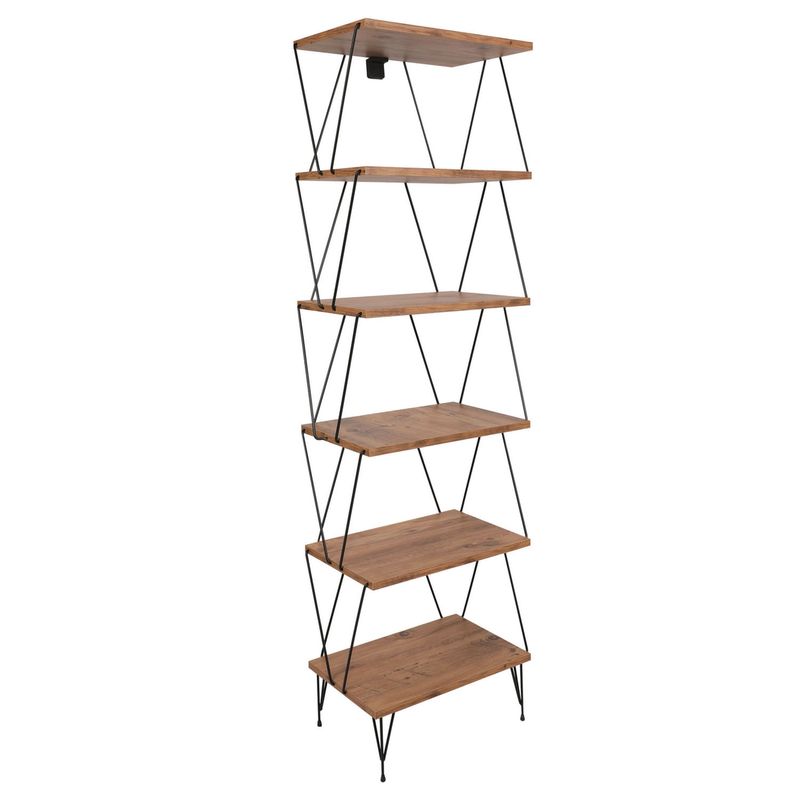 Casa si Gradina - Mobilier - Biblioteci si rafturi - Biblioteci - Biblioteca, Hanah Home, pal melaminat, pin, 48x31x165 cm - Infinity.ro