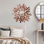 Casa si Gradina - Decoratiuni - Oglinzi - Oglinda decorativa, Wallxpert, metal, multicolor, 75x75x4 cm, 930DYU1514 - Infinity.ro