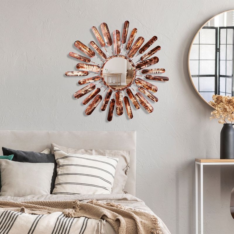 Casa si Gradina - Decoratiuni - Oglinzi - Oglinda decorativa, Wallxpert, metal, multicolor, 75x75x4 cm, 930DYU1514 - Infinity.ro