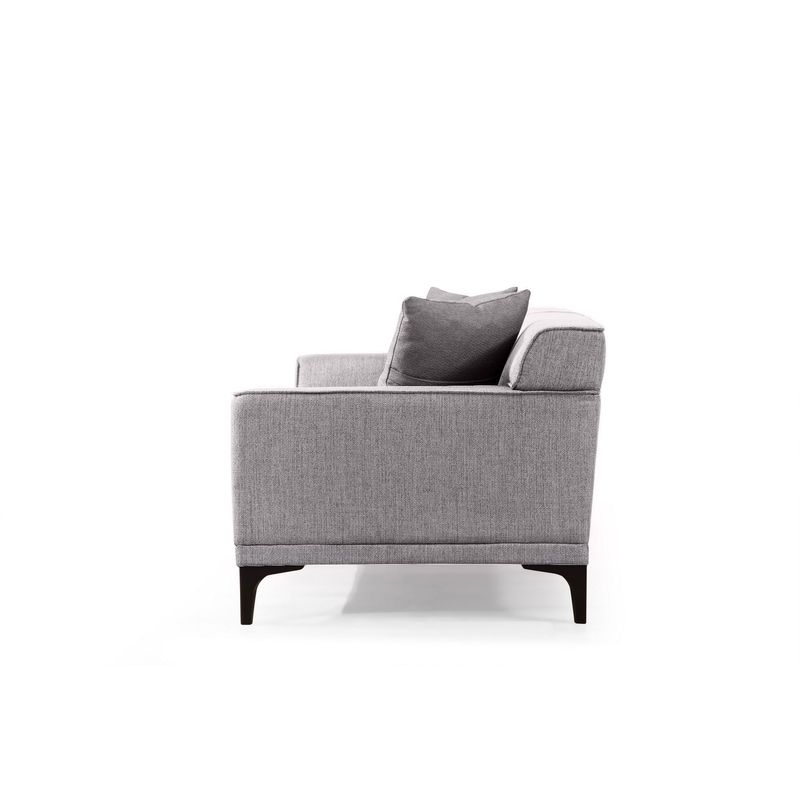 Casa si Gradina - Mobilier - Canapele si coltare - Canapele - Canapea 3 locuri, Atelier Del Sofa, lemn fag si pal, gri deschis, 215x87x86 cm - Infinity.ro