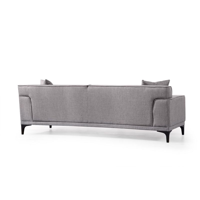 Casa si Gradina - Mobilier - Canapele si coltare - Canapele - Canapea 3 locuri, Atelier Del Sofa, lemn fag si pal, gri deschis, 215x87x86 cm - Infinity.ro