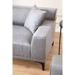 Casa si Gradina - Mobilier - Canapele si coltare - Canapele - Canapea 3 locuri, Atelier Del Sofa, lemn fag si pal, gri deschis, 215x87x86 cm - Infinity.ro