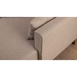 Casa si Gradina - Mobilier - Canapele si coltare - Coltare - Coltar extensibil, Hanah Home, lemn si mdf, crem, 205x140x85 cm - Infinity.ro