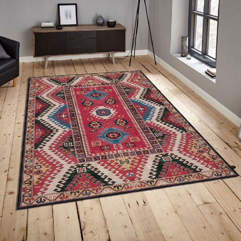 Casa si Gradina - Textile si covoare - Covoare - Covorase intrare - Covoras de hol, Conceptum Hypnose, multicolor, 80x200 cm, catifea, antiderapant, 599HFT1236 - Infinity.ro