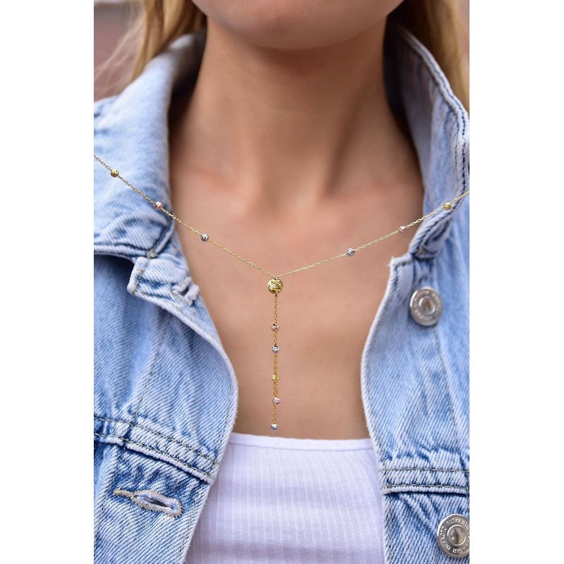 Fashion, accesorii si bijuterii - Femei - Bijuterii femei - Coliere femei - Colier, Heliophilia, argint 925, multicolor, 29 cm - Infinity.ro