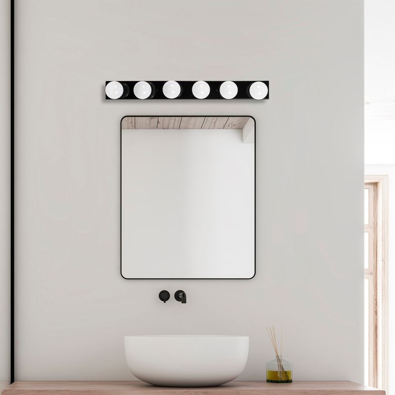 Casa si Gradina - Corpuri si surse de iluminat - Corpuri de iluminat pentru baie - Aplica de perete, Opviq, metal, negru auriu, 10x10x91 cm, 942FLG2184 - Infinity.ro