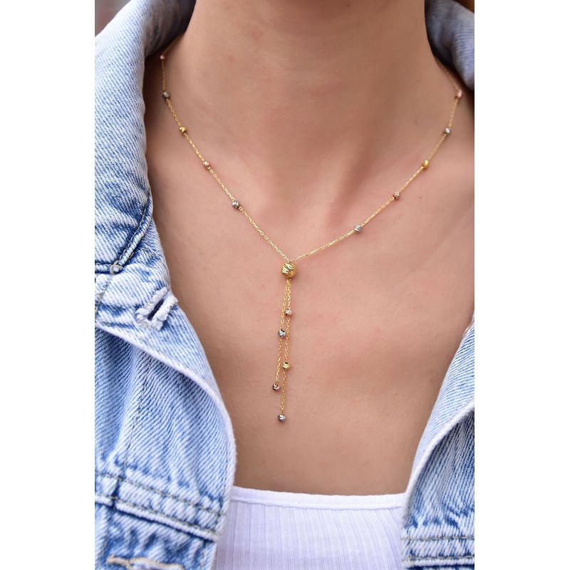 Fashion, accesorii si bijuterii - Femei - Bijuterii femei - Coliere femei - Colier, Heliophilia, argint 925, multicolor, 29 cm - Infinity.ro