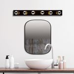 Casa si Gradina - Corpuri si surse de iluminat - Corpuri de iluminat pentru baie - Aplica de perete, Opviq, metal, negru auriu, 10x10x91 cm, 942FLG2184 - Infinity.ro