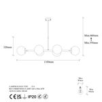 Casa si Gradina - Corpuri si surse de iluminat - Lustre si pendule - Candelabru, Opviq, metal, vintage, 110x40x35-66 cm - Infinity.ro