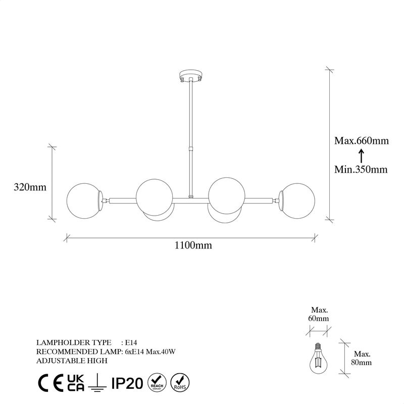 Casa si Gradina - Corpuri si surse de iluminat - Lustre si pendule - Candelabru, Opviq, metal, vintage, 110x40x35-66 cm - Infinity.ro