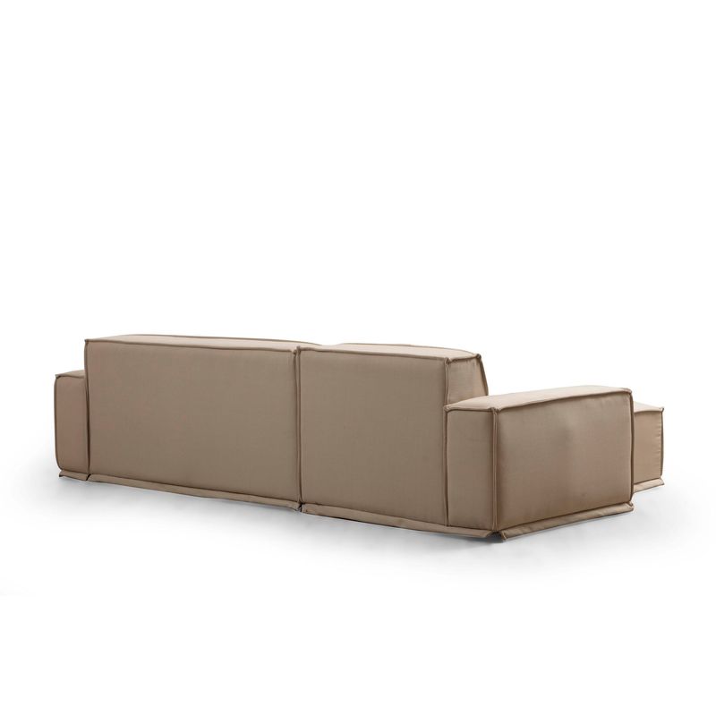 Casa si Gradina - Mobilier - Canapele si coltare - Coltare - Coltar, Hanah Home, material textil, crem, 167x272x100 cm - Infinity.ro