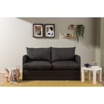 Casa si Gradina - Mobilier - Canapele si coltare - Canapele - Canapea extensibila, Atelier Del Sofa, textil, gri inchis, 200x140 cm - Infinity.ro