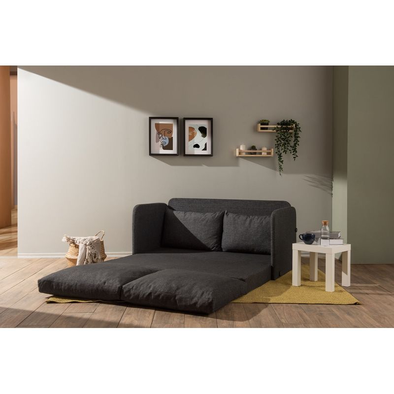 Casa si Gradina - Mobilier - Canapele si coltare - Canapele - Canapea extensibila, Atelier Del Sofa, textil, gri inchis, 200x140 cm - Infinity.ro