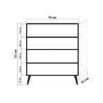 Casa si Gradina - Mobilier - Dulapuri si sifoniere - Dulapuri - Dulap multifunctional, Hanah Home, pal melaminat, stejar sonoma, 95x36x111 cm, 863SPH3952 - Infinity.ro