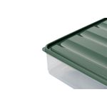 Casa si Gradina - Bucatarie si vesela - Organizare si depozitare bucatarie - Cutii alimentare - Set cutii alimentare, Hermia, plastic, verde, 23x29,5x6,5 cm, 4 bucati - Infinity.ro