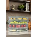 Casa si Gradina - Bucatarie si vesela - Organizare si depozitare bucatarie - Cutii alimentare - Set cutii alimentare, Hermia, plastic, verde, 23x29,5x6,5 cm, 4 bucati - Infinity.ro