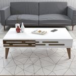 Casa si Gradina - Mobilier - Seturi de mobilier - Seturi living - Set mobilier living, Hanah Home, pal melaminat, alb - Infinity.ro