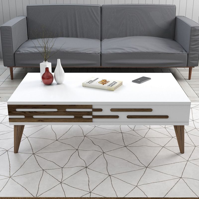 Casa si Gradina - Mobilier - Seturi de mobilier - Seturi living - Set mobilier living, Hanah Home, pal melaminat, alb - Infinity.ro