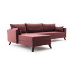 Casa si Gradina - Mobilier - Canapele si coltare - Coltare - Coltar, Atelier Del Sofa, lemn si mdf, rosu bordo, 275x165x85 cm - Infinity.ro
