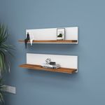 Casa si Gradina - Mobilier - Biblioteci si rafturi - Rafturi - Raft de perete, Hanah Home, pal melaminat, alb, 60x15x13 cm - Infinity.ro
