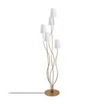 Casa si Gradina - Corpuri si surse de iluminat - Veioze si lampi - Lampadare - Lampadar, Opviq, metal, auriu alb, 44x44x160 cm - Infinity.ro